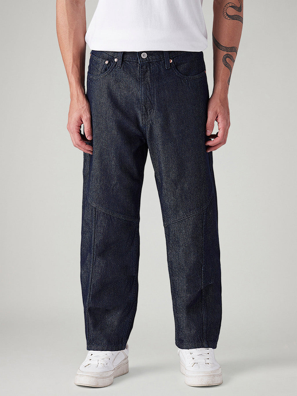 Men's 568 Dark Indigo Loose Fit Mid Rise Jeans