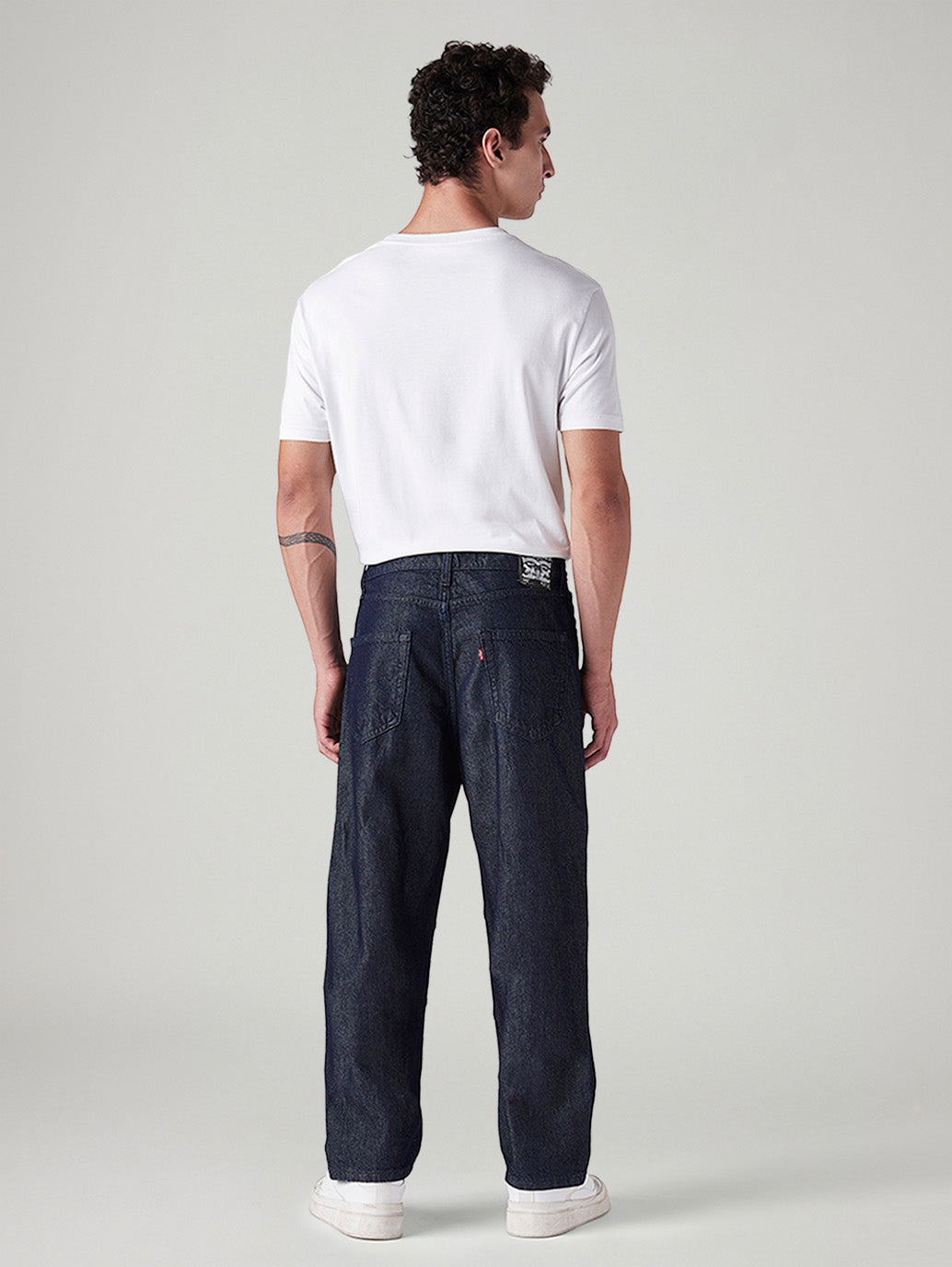 Men's 568 Dark Indigo Loose Fit Mid Rise Jeans
