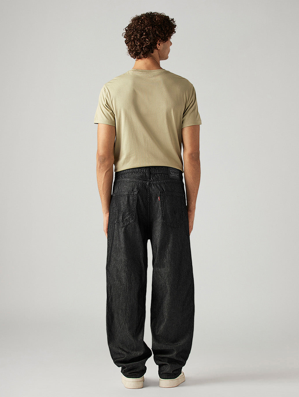 Men's 578 Black Baggy Fit Mid Rise Jeans