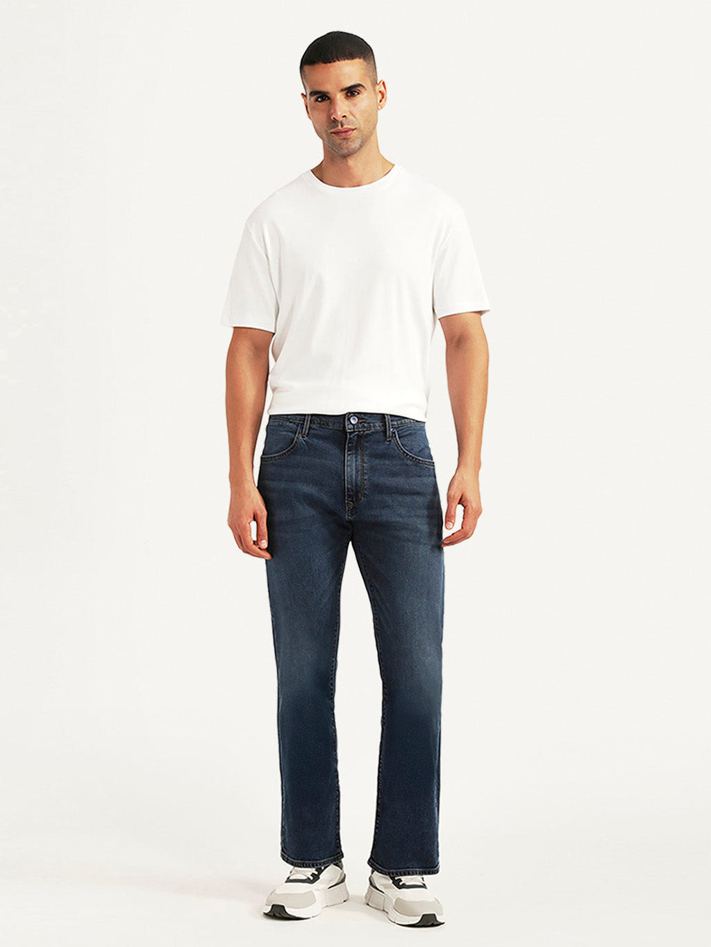 Men's Redloop 517 Dark Blue Bootcut Fit Mid Rise Jeans
