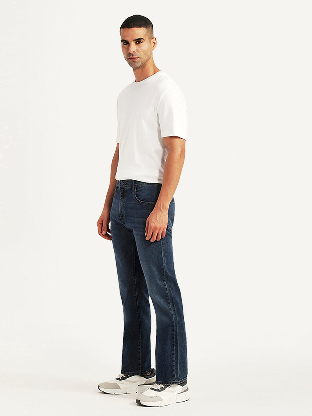 Men's Redloop 517 Dark Blue Bootcut Fit Mid Rise Jeans