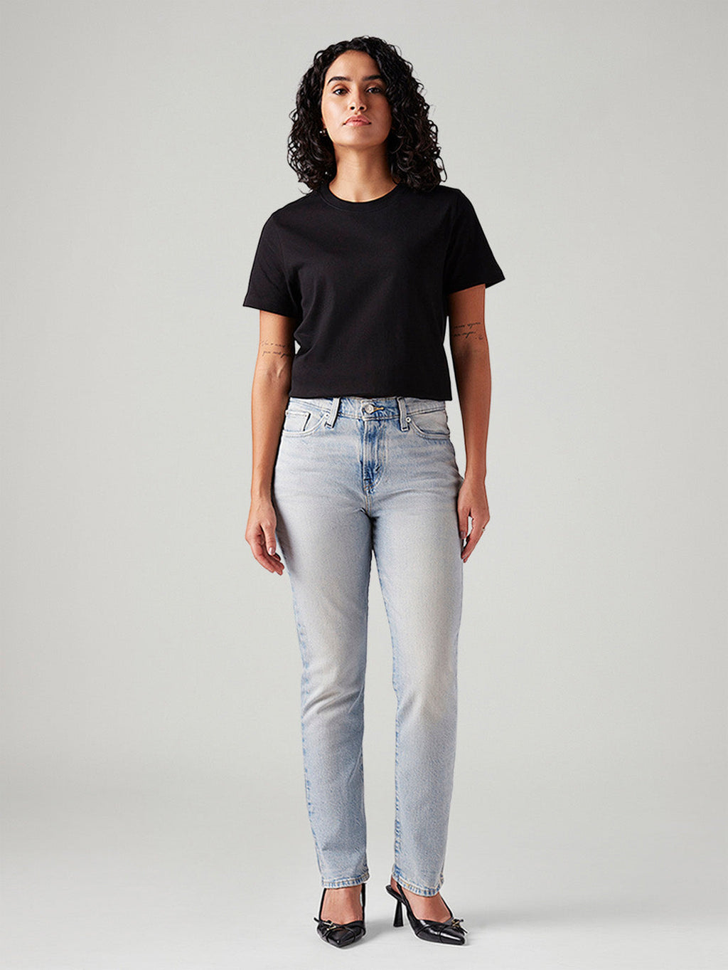 Women's Light Blue Wedgie Slim Fit Mid Rise Jeans
