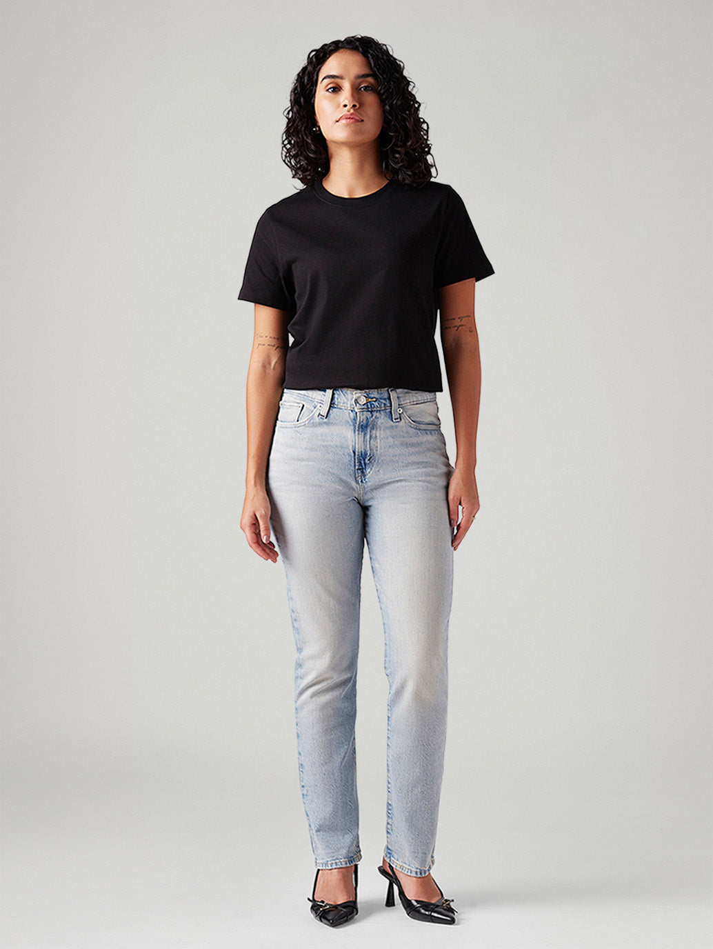 Women's Light Blue Wedgie Slim Fit Mid Rise Jeans