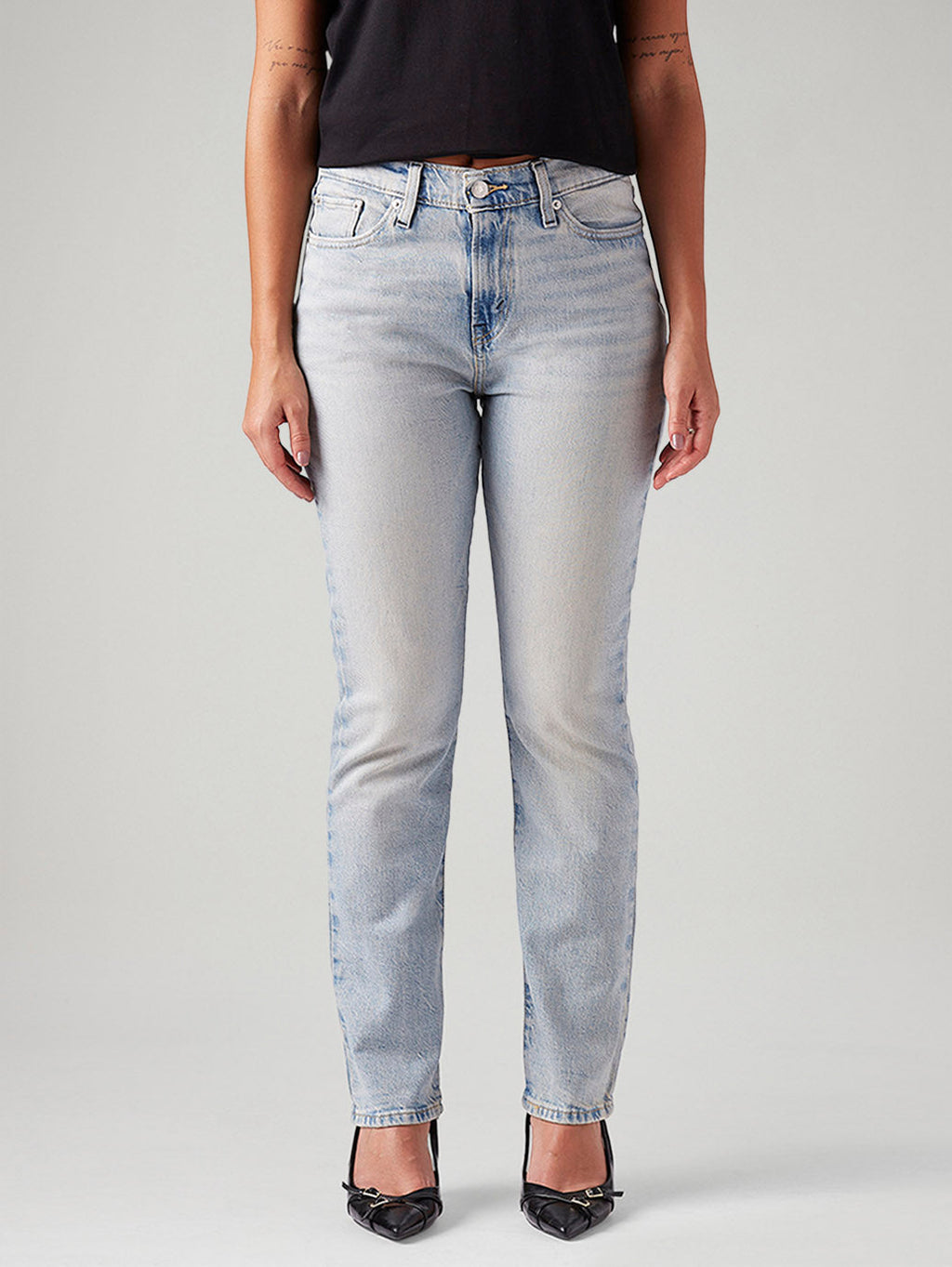 Women's Light Blue Wedgie Slim Fit Mid Rise Jeans