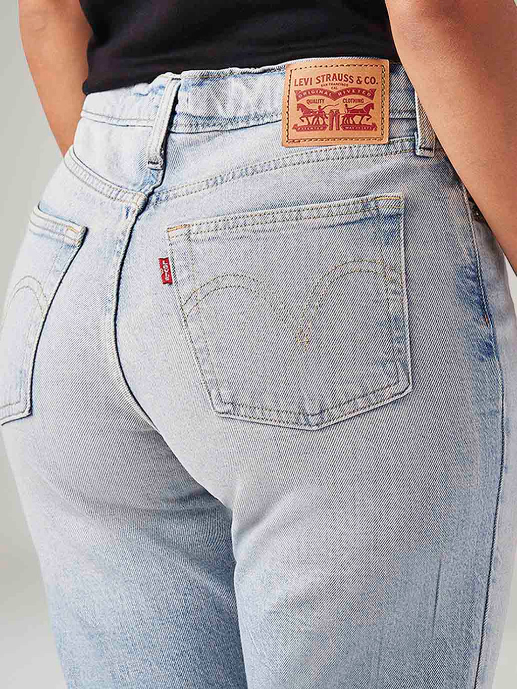 Women's Light Blue Wedgie Slim Fit Mid Rise Jeans