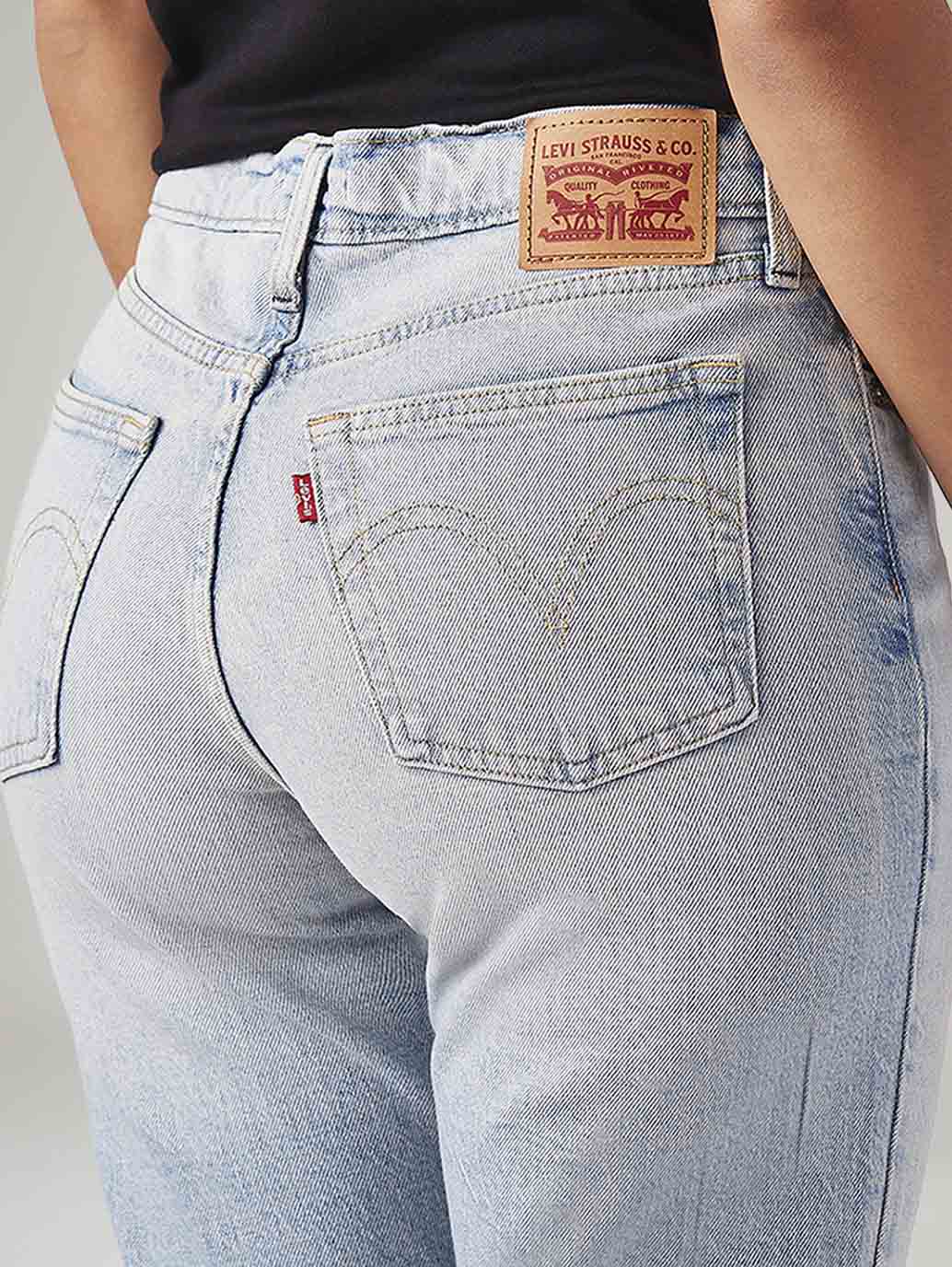 Women's Light Blue Wedgie Slim Fit Mid Rise Jeans