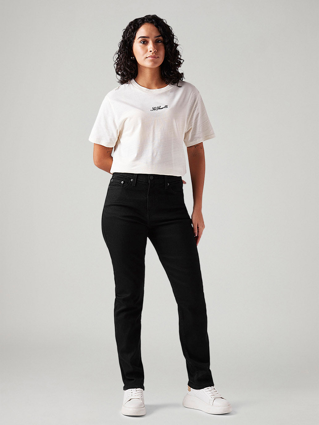Women's Black Wedgie Slim Fit Mid Rise Jeans