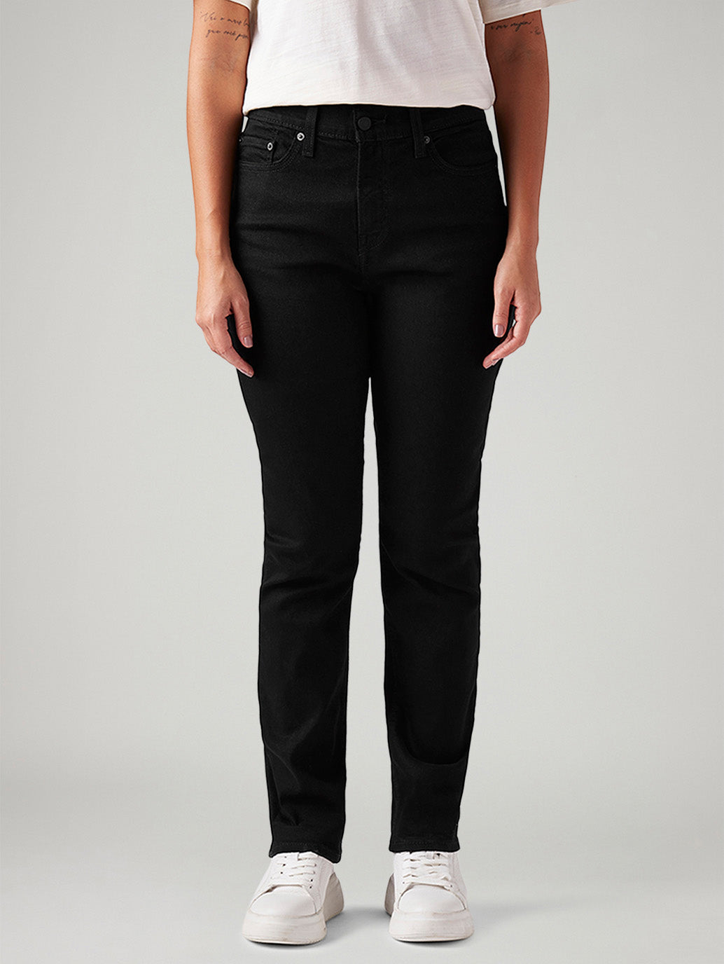 Women's Black Wedgie Slim Fit Mid Rise Jeans