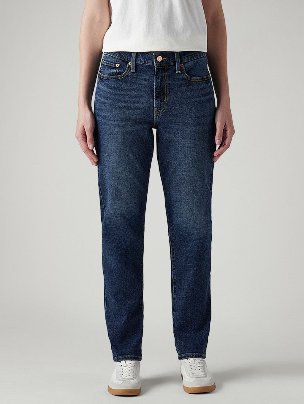 Women's Dark Indigo Wedgie Slim Fit Mid Rise Jeans