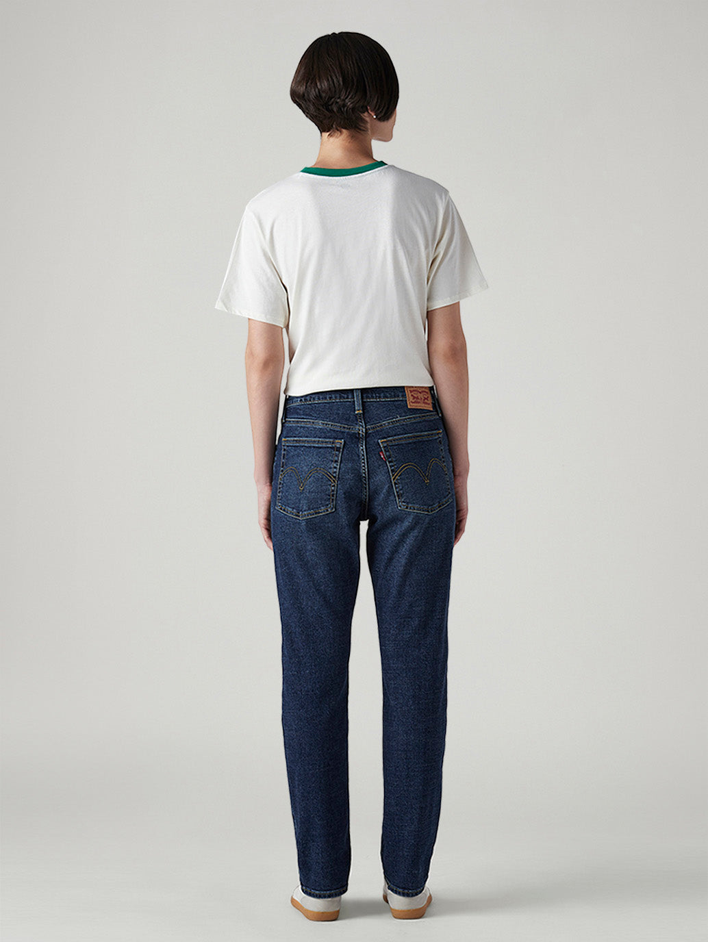 Women's Dark Indigo Wedgie Slim Fit Mid Rise Jeans