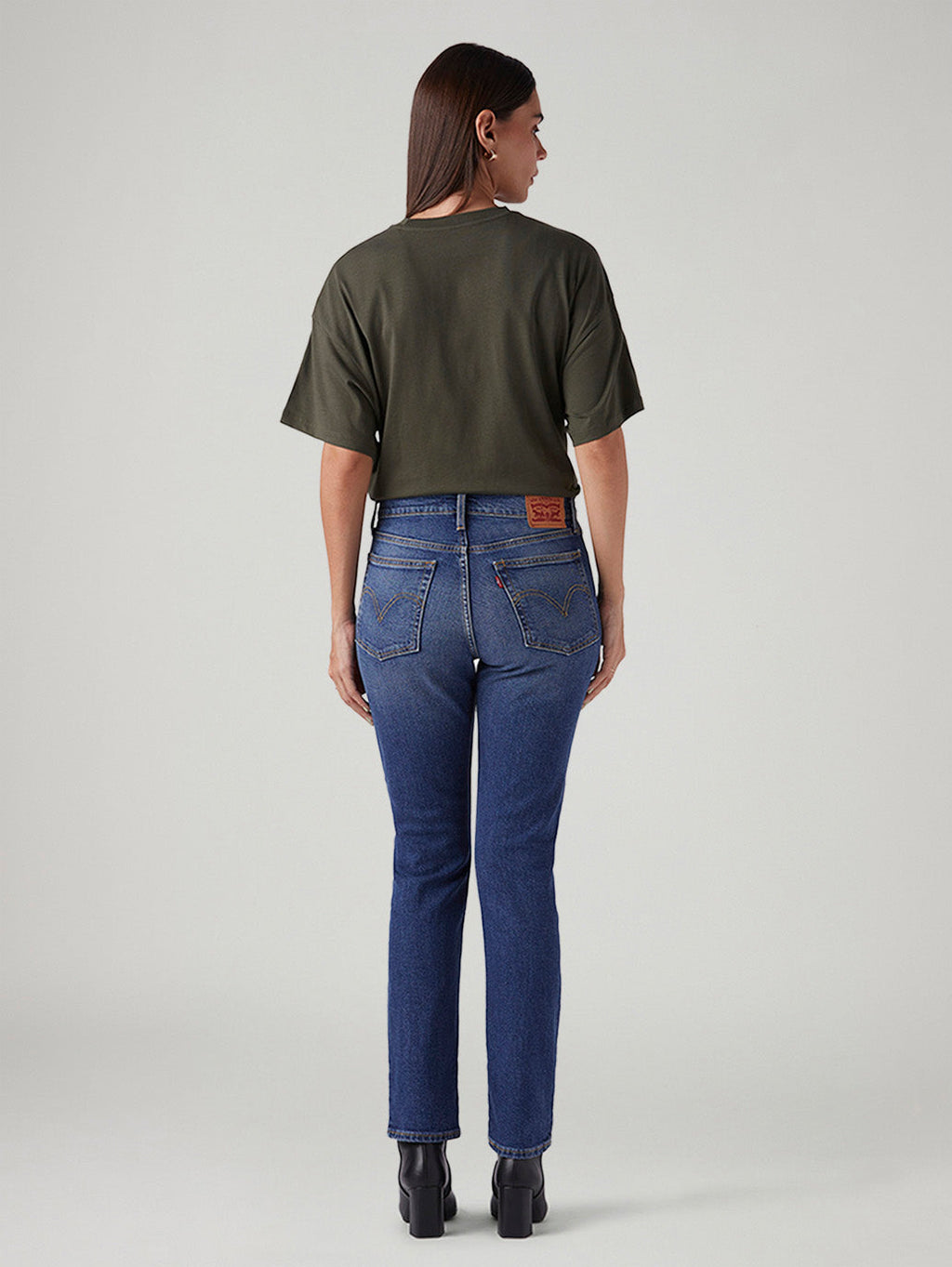 Women's Blue Wedgie Slim Fit Mid Rise Jeans