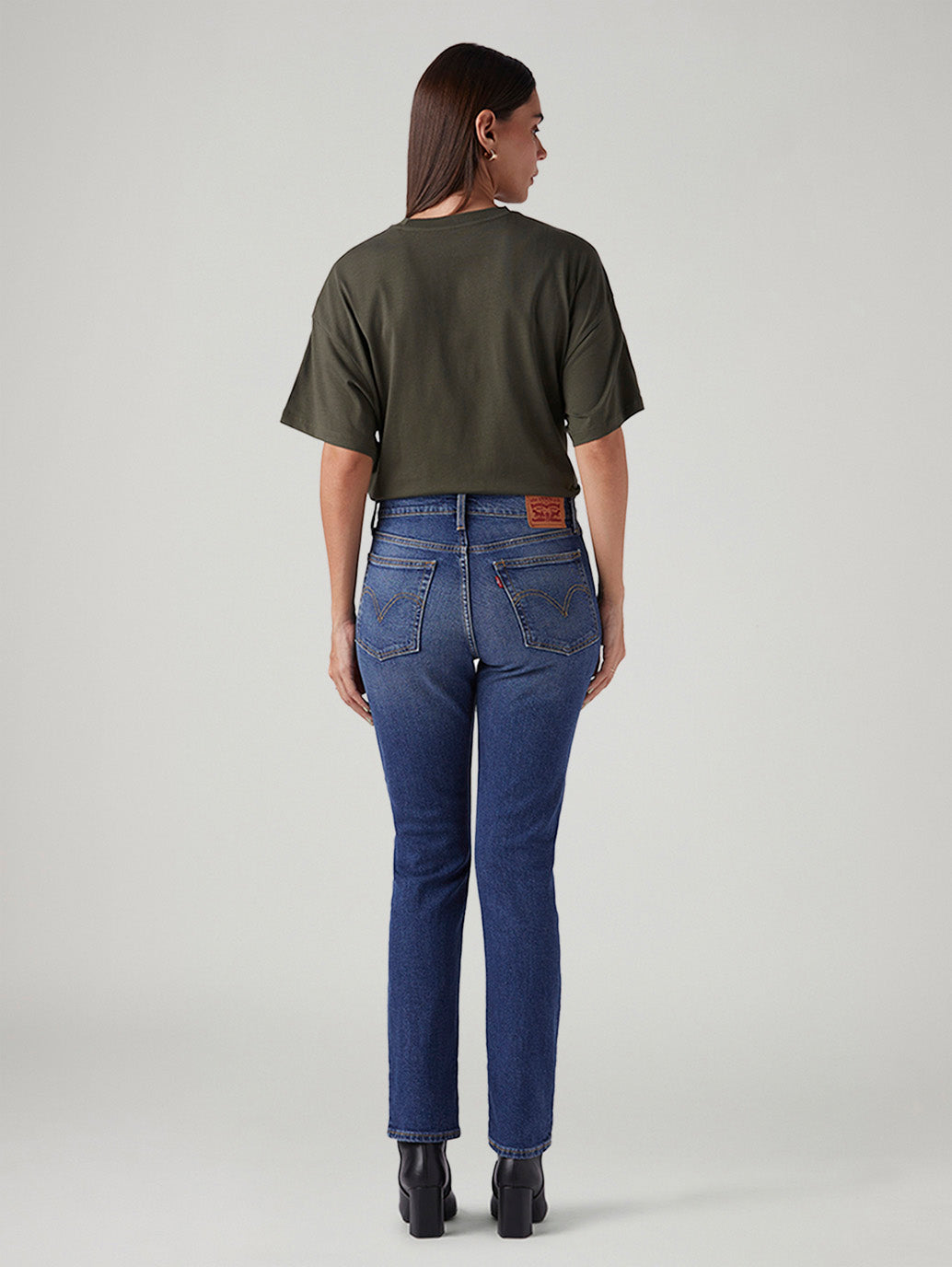 Women's Blue Wedgie Slim Fit Mid Rise Jeans