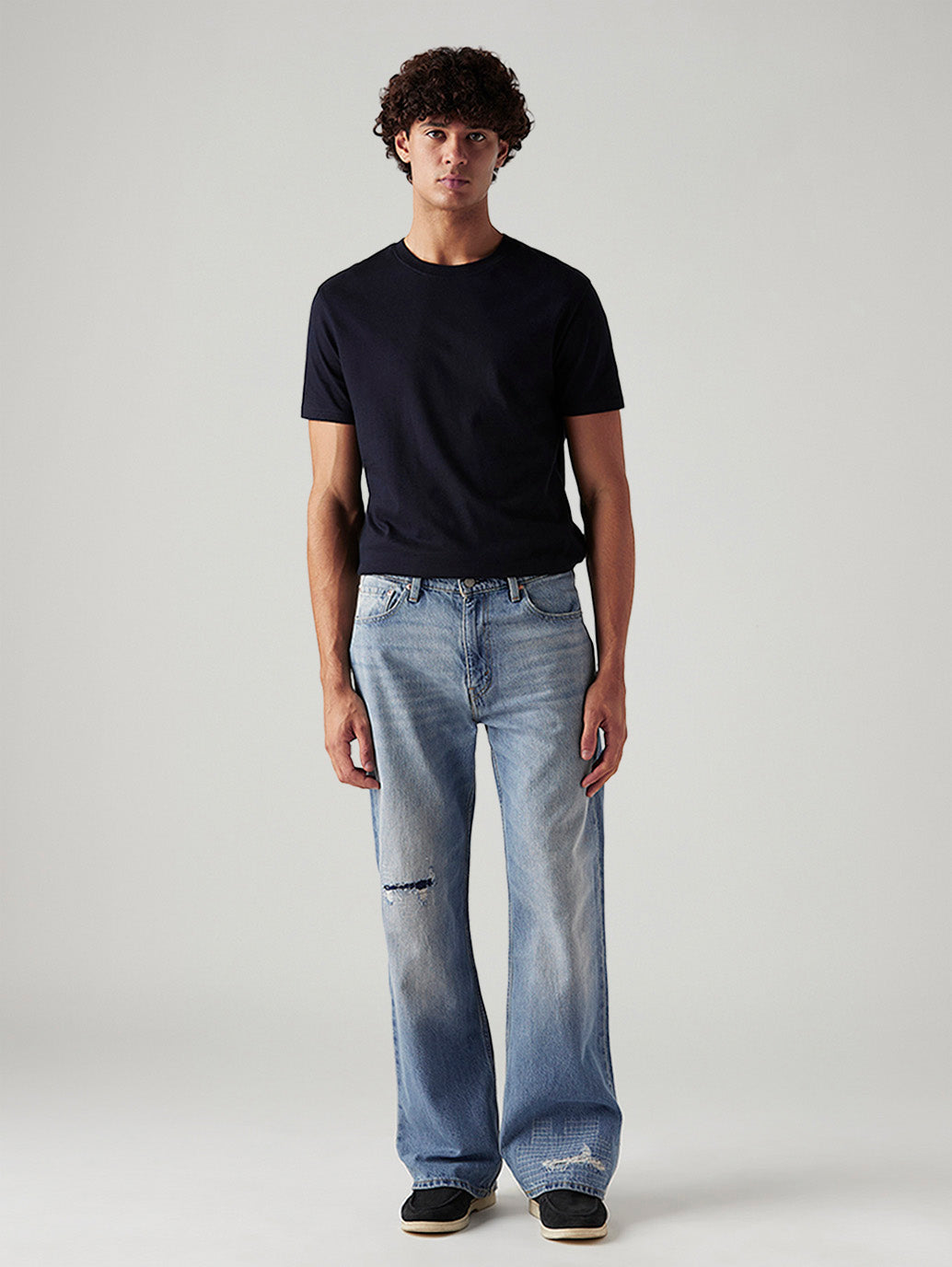 Men's 567 Light Blue Bootcut Mid Rise Jeans