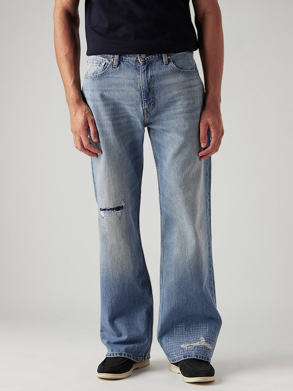 Men's 567 Light Blue Bootcut Mid Rise Jeans