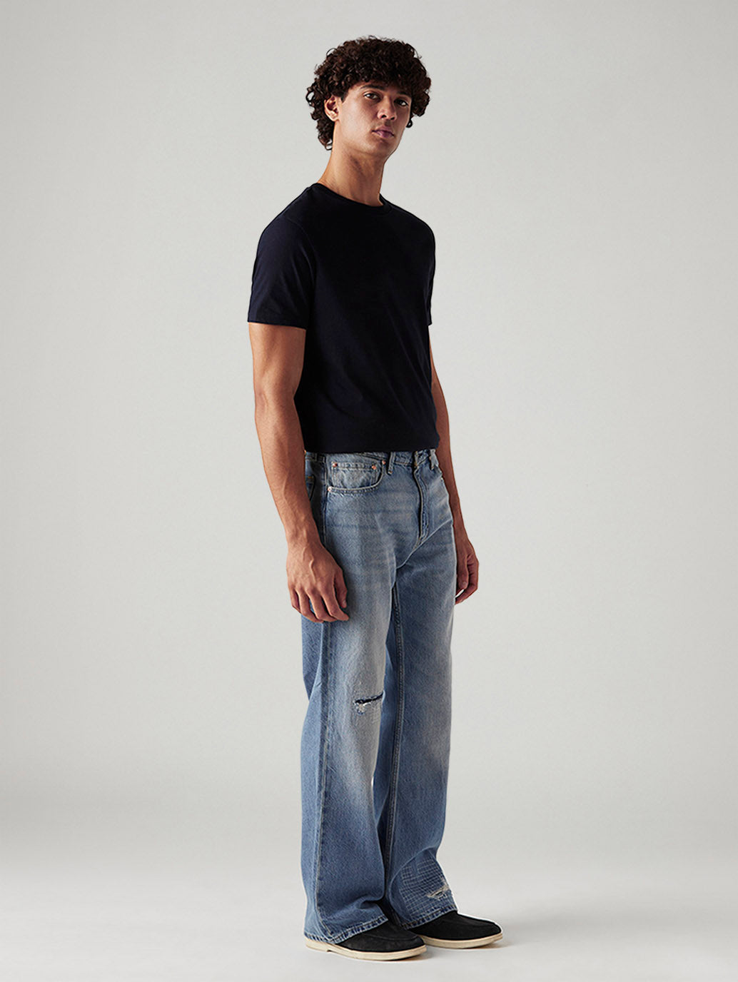 Men's 567 Light Blue Bootcut Mid Rise Jeans