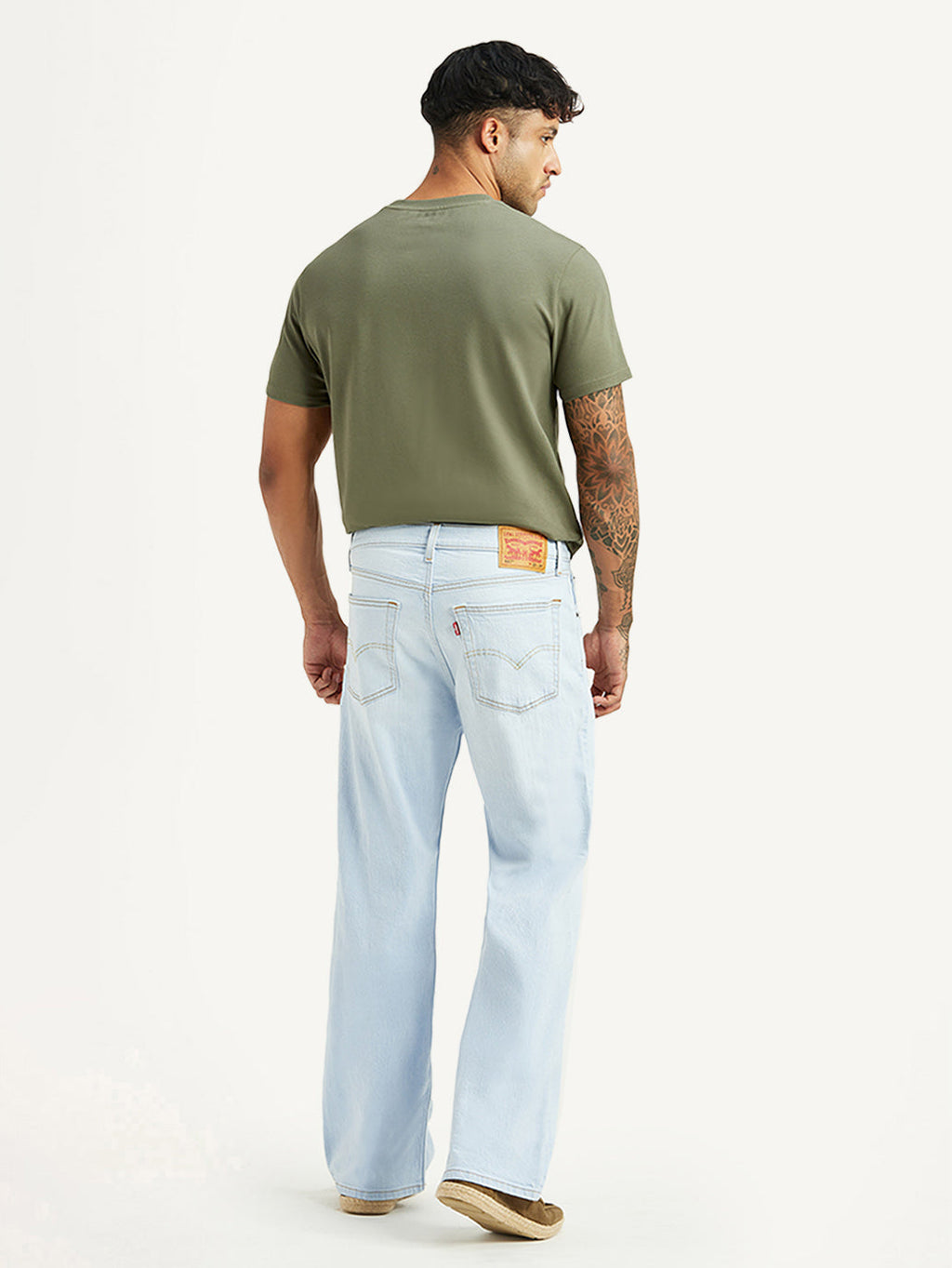 Men's 567 Light Blue Bootcut Mid Rise Jeans