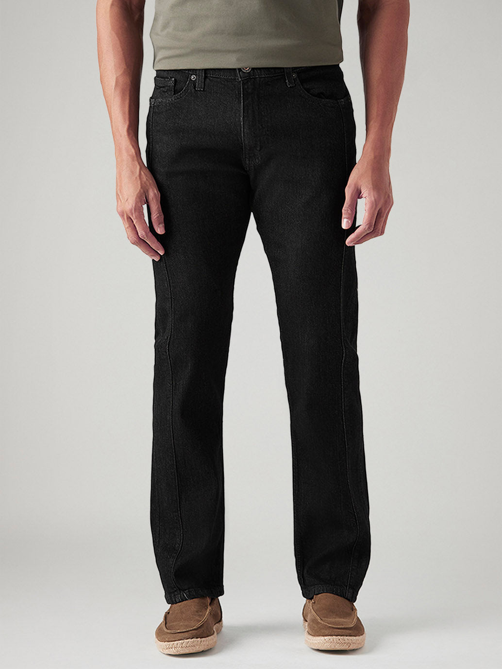 Men's 513 Black Slim Straight Fit Mid Rise Jeans