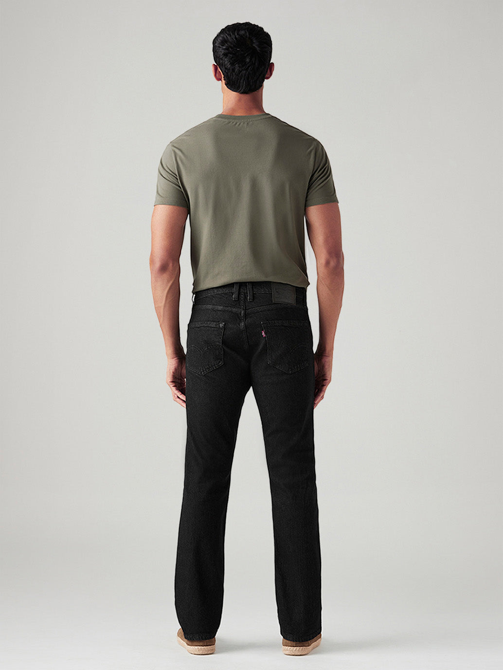 Men's 513 Black Slim Straight Fit Mid Rise Jeans
