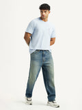 Men's Tinted 568 Blue Loose Fit Mid Rise Jeans