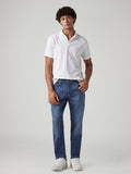Men's 541 Blue Athletic Tapered Fit Mid Rise Redloop Jeans