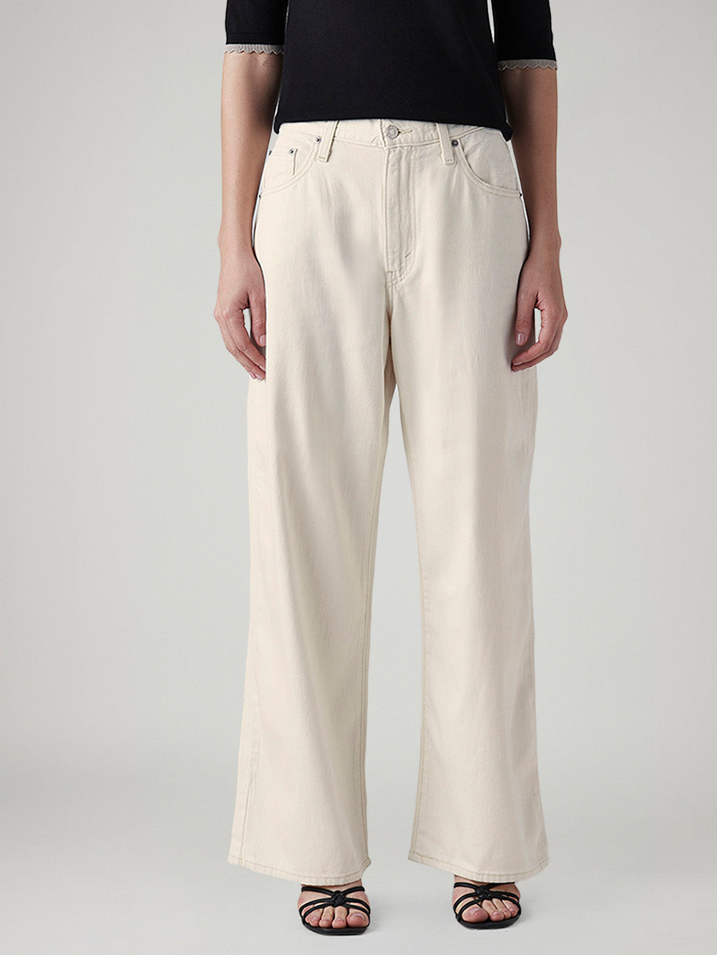 Women's Cinch Cream Wide Leg Fit High Rise Jeans