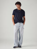 Men's Light Blue Extra Baggy Loose Fit Mid Rise Jeans
