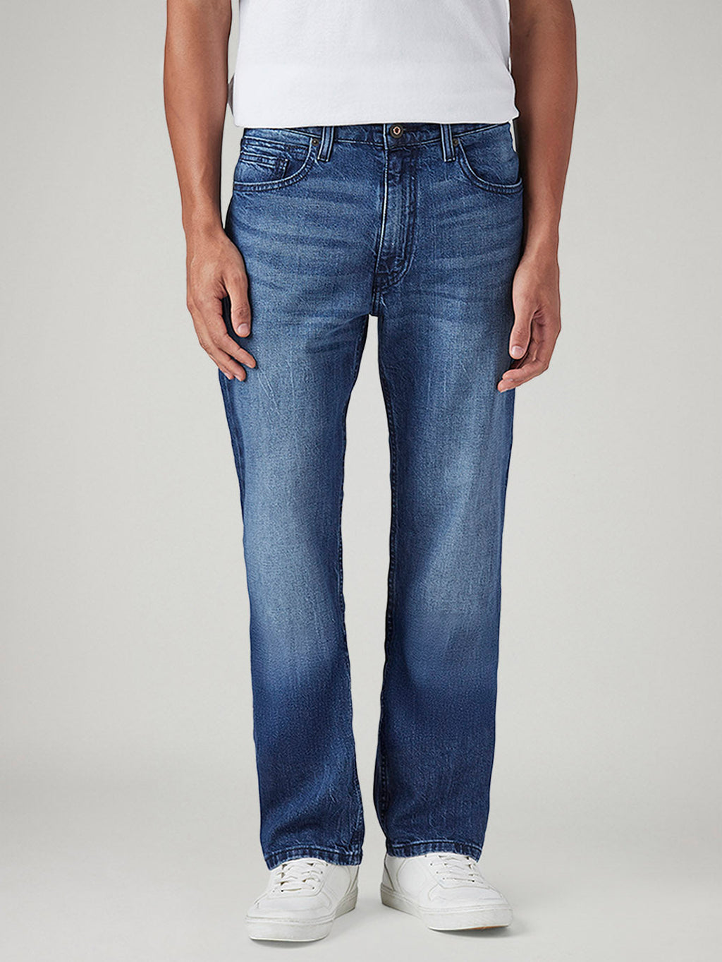 Men's 511 Blue Slim Fit Mid Rise Jeans