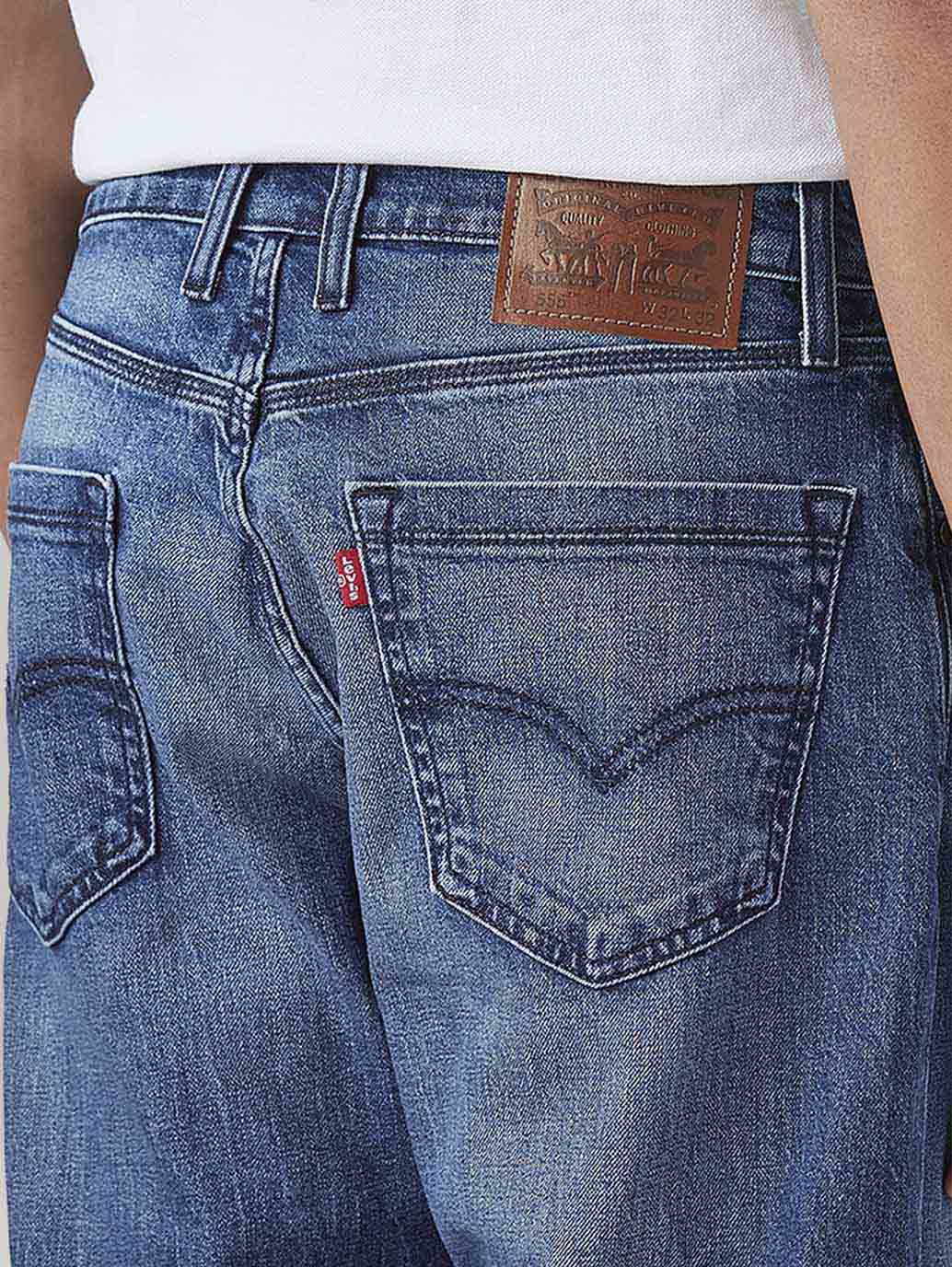 Men's 511 Blue Slim Fit Mid Rise Jeans