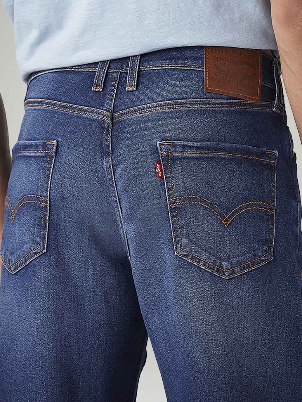 Men's 511 Blue Slim Fit Mid Rise Jeans