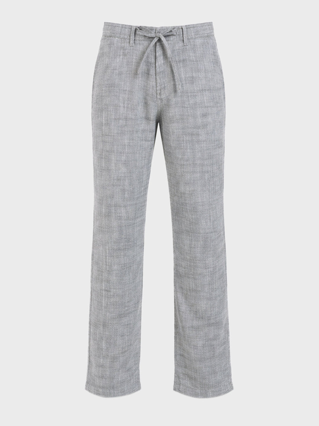 Men's Black Relaxed Fit Solid Casual Trousers