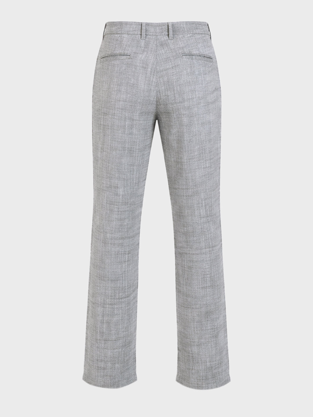 Men's Black Relaxed Fit Solid Casual Trousers