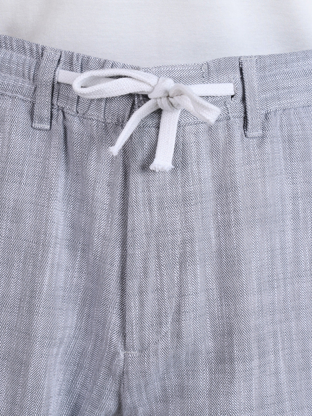 Men's Grey Regular Fit Solid Casual Shorts