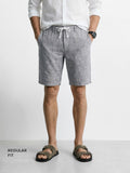 Men's Black Regular Fit Solid Casual Shorts