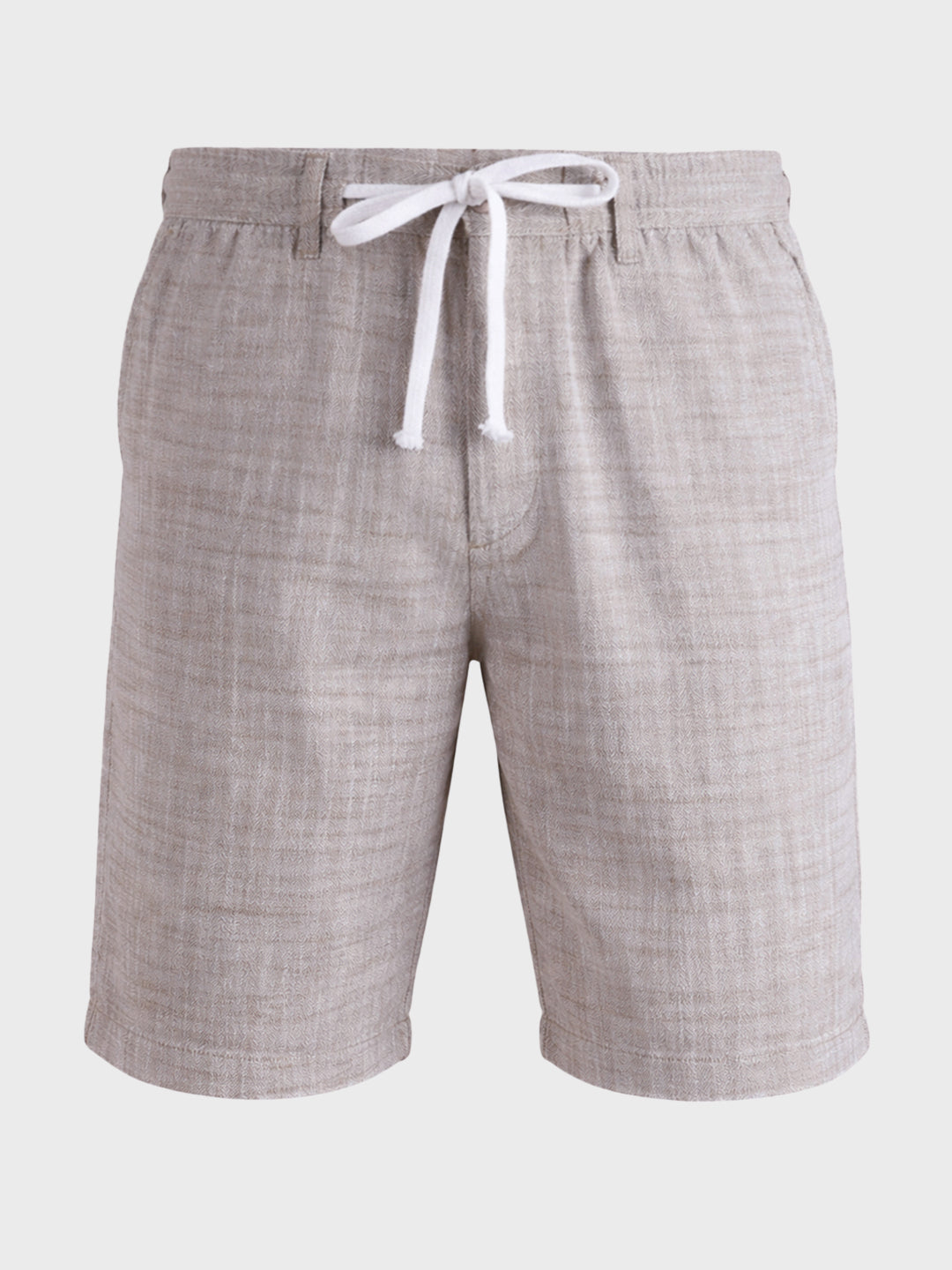 Men's Brown Regular Fit Solid Casual Shorts