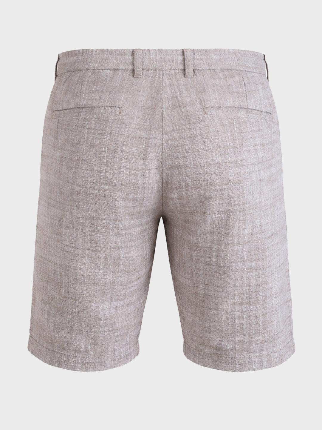 Men's Brown Regular Fit Solid Casual Shorts