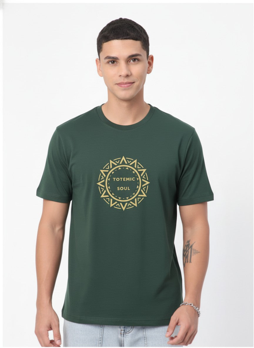 Men Cotton Tribal T-Shirt