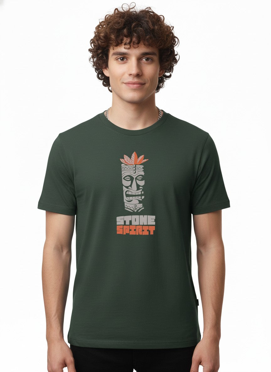 Men Cotton Tribal T-Shirt