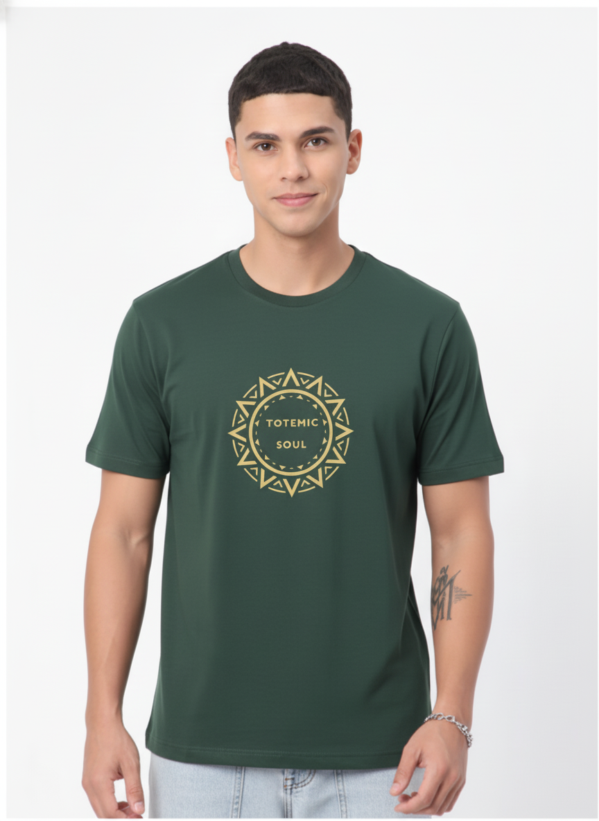 Men Cotton Tribal T-Shirt