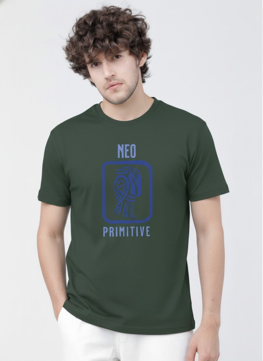 Men Cotton Tribal T-Shirt