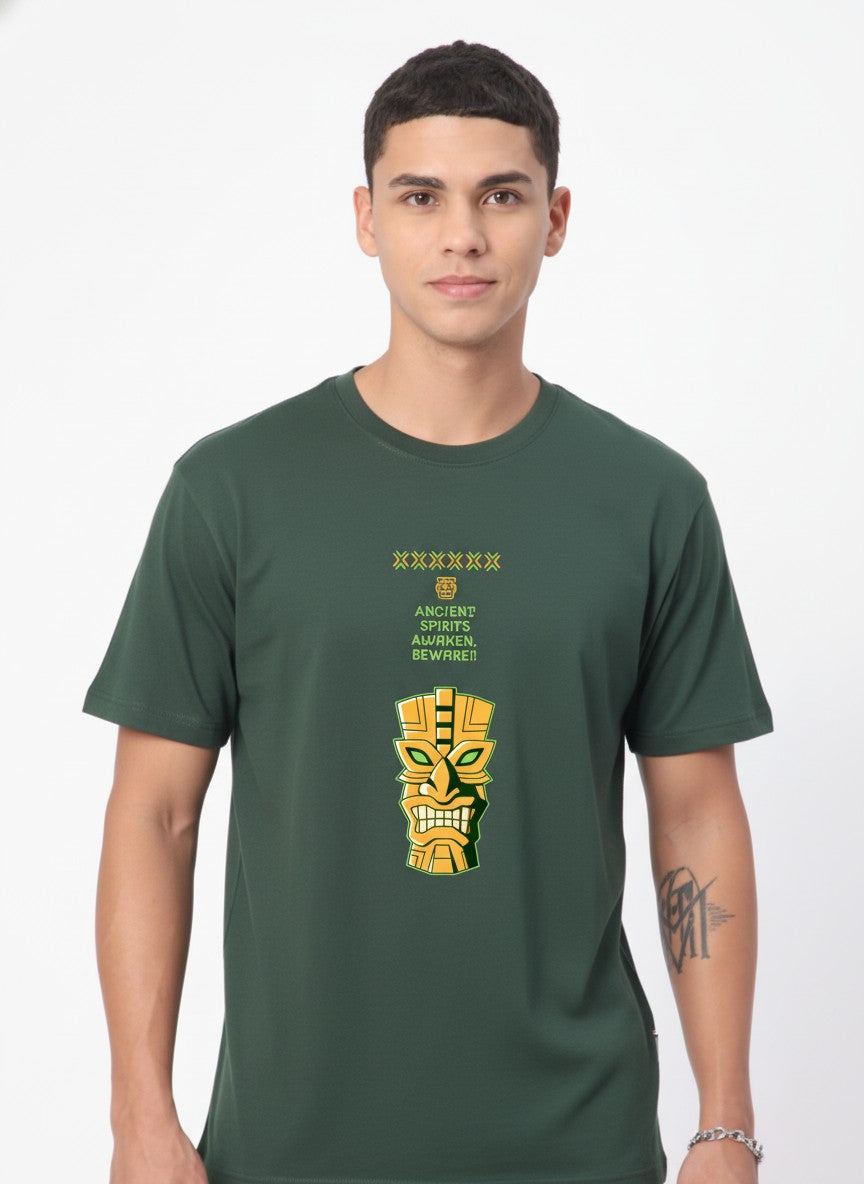 Men Cotton Tribal T-Shirt