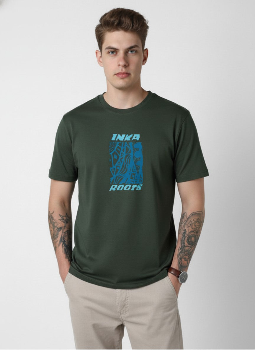 Men Cotton Tribal T-Shirt