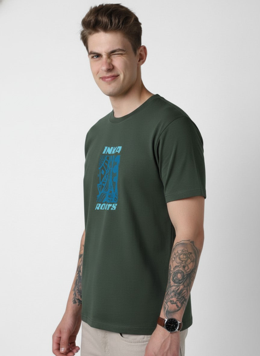 Men Cotton Tribal T-Shirt