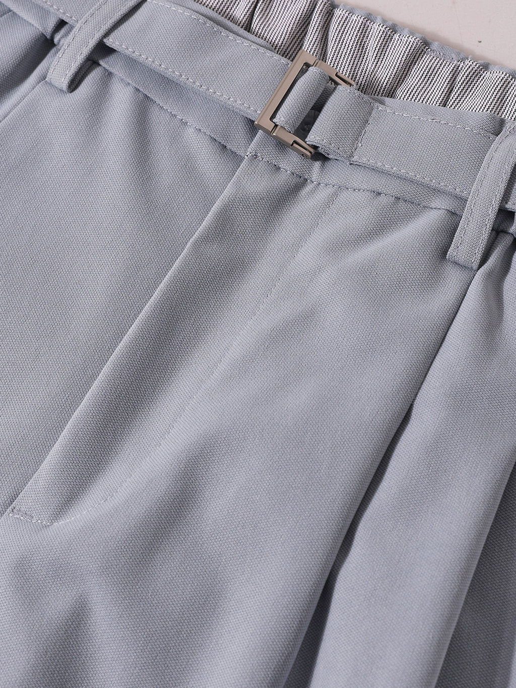 Men's Blue Relaxed Fit Utility Textured Trousers