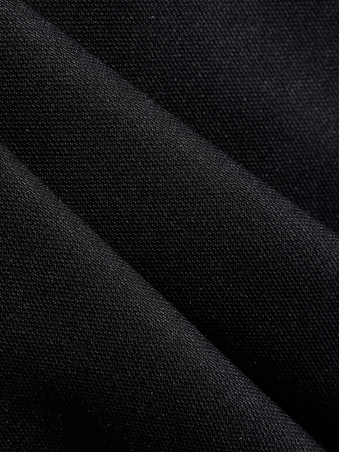 Men's Black Relaxed Fit Textured Utility Trousers