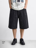 Men's Black Relaxed Fit  Tom And Jerry Character Shorts