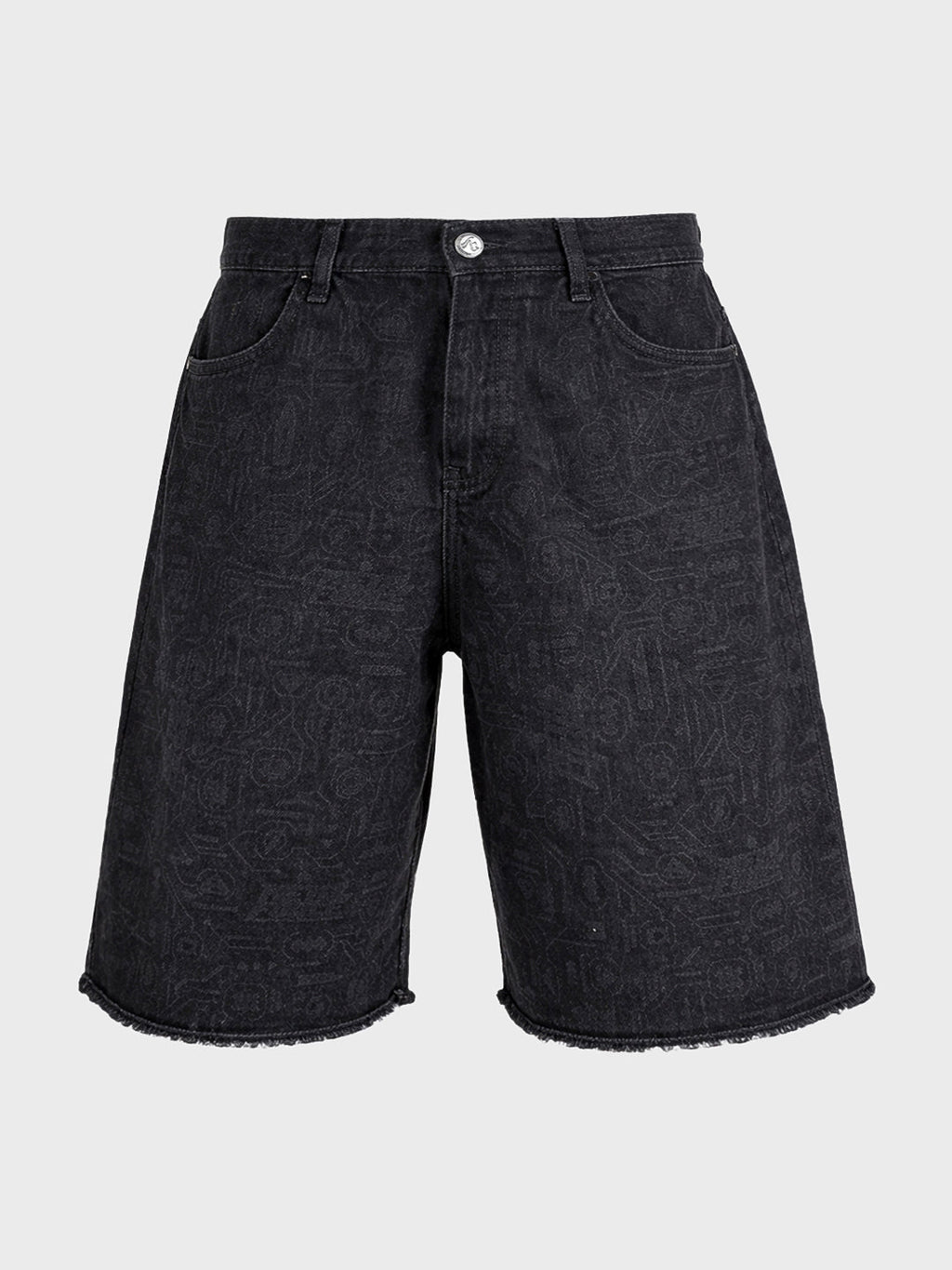 Men's Black Relaxed Fit  Tom And Jerry Character Shorts