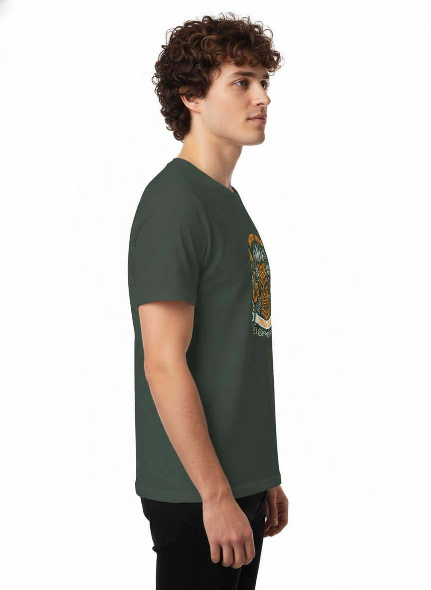 Men Cotton Tribal T-Shirt