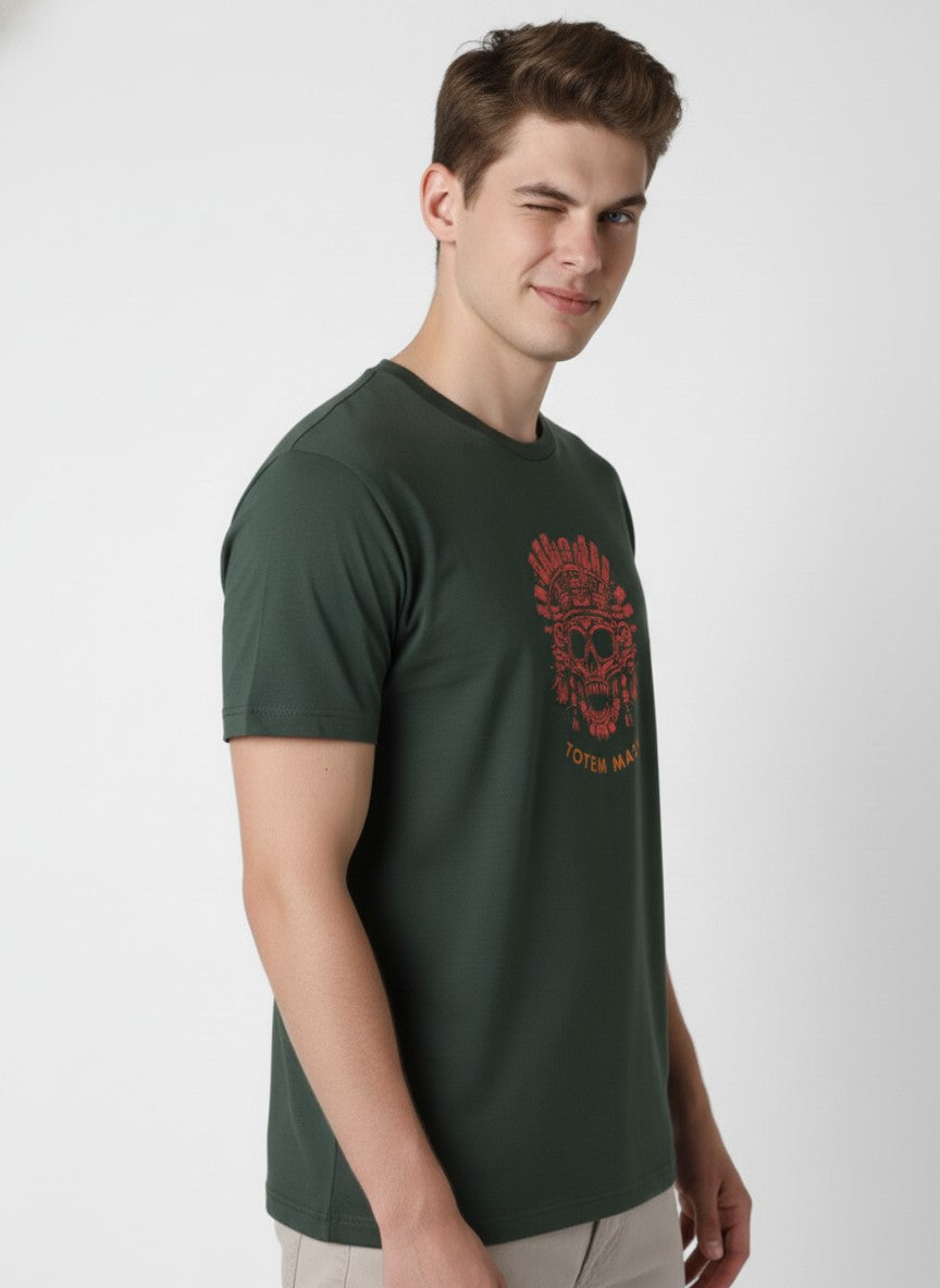 Men Cotton Tribal T-Shirt