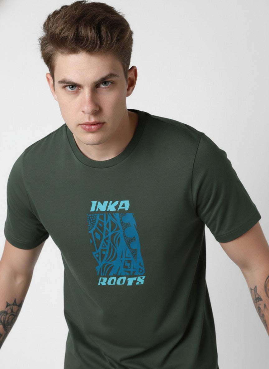 Men Cotton Tribal T-Shirt