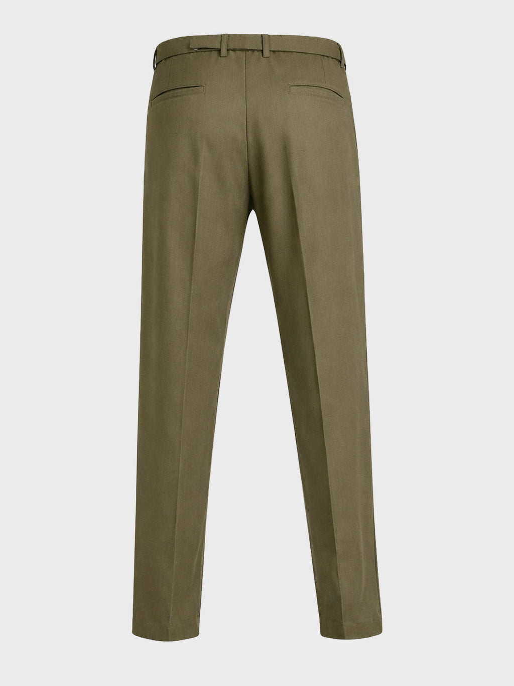 Men's Green Relaxed Fit Solid Utility Trousers